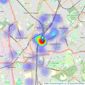 Benson & Partners - Croydon listings heatmap