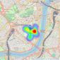 Bensons - London listings heatmap