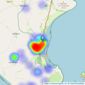 Beresford Adams - Abersoch listings heatmap