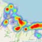 Beresford Adams - Colwyn Bay listings heatmap