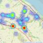 Beresford Adams - Holywell listings heatmap