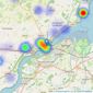 Beresford Adams - Menai Bridge listings heatmap