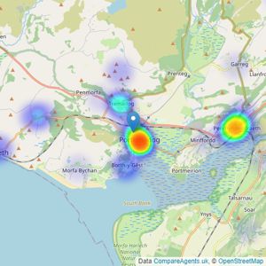 Beresford Adams - Porthmadog listings heatmap