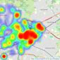 Beresfords - at Gidea Park listings heatmap