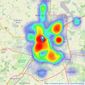 Beresfords - Chelmsford listings heatmap