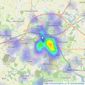 Beresfords - Colchester listings heatmap