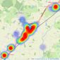 Beresfords - Ingatestone listings heatmap