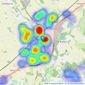 Beresfords - Witham listings heatmap