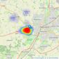 Beresfords - Writtle listings heatmap