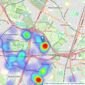 Bergins Estate Agents - Manchester listings heatmap