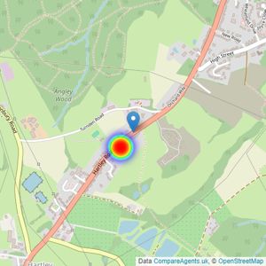 Berkeley Homes listings heatmap