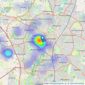 Berkley Estate & Letting Agents - Leicester listings heatmap