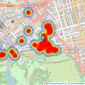 Berkshire Hathaway HomeServices - Hyde Park & Bayswater listings heatmap