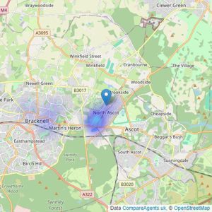 Berkshires - Ascot listings heatmap