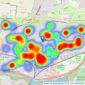 Bernards Estate and Lettings Agents - Drayton Office listings heatmap