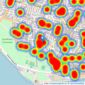 Bernards Estate and Lettings Agents - Southsea Office listings heatmap