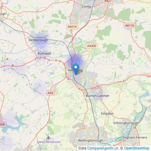 Berrys - Kettering listings heatmap