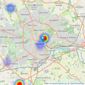 Bidwells - Norwich New Homes listings heatmap