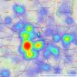 BidX1 - London listings heatmap