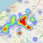 Bill Bannister Estate Agents - Redruth listings heatmap