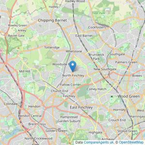 Birchills - London listings heatmap