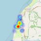 Birds Estate Agents - Hunstanton listings heatmap