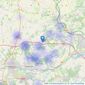 Black Cygnet Properties - Frilsham listings heatmap