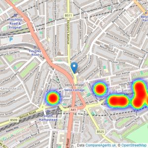 Blane Rosen & Co - London listings heatmap