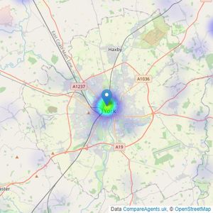 Blenkin & Co - York listings heatmap