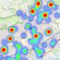 Bloxham & Barlow - Weston-Super-Mare listings heatmap