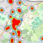 Bloxham Partnership - Harrow on the Hill listings heatmap