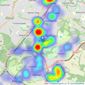 Blundells - Woodseats listings heatmap