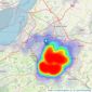 Boardwalk Property Co - Bristol listings heatmap