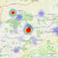 Boatwrights Estate Agents - Tisbury listings heatmap