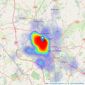 Bob Gutteridge - Newcastle Under Lyme listings heatmap