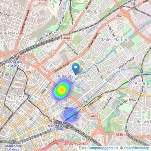 Bohm - Manchester listings heatmap