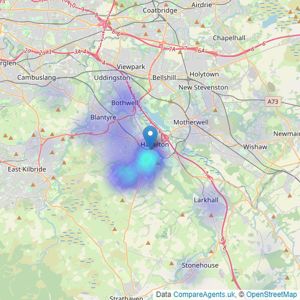 Bohome - Hamilton listings heatmap