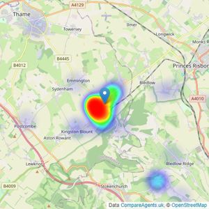 Bonners & Babingtons - Chinnor listings heatmap