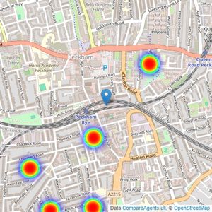 Bonnington Square - Peckham listings heatmap