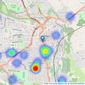 Boococks Estate Agents - Halifax listings heatmap