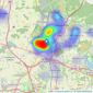 Boot & Son Chartered Surveyors - Cannock listings heatmap