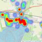 Borland & Borland - Emsworth listings heatmap