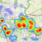 Borron Shaw - Wigan listings heatmap