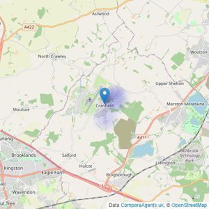 Bourdeauxs - Milton Keynes listings heatmap