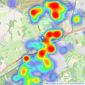 Bourne Estate Agents - Farnham listings heatmap