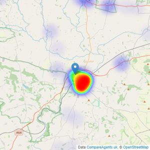 Boutique Property Shop - Yorkshire listings heatmap