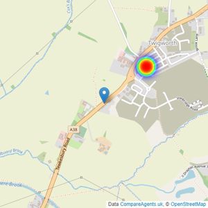 Bovis Homes Cotswolds listings heatmap