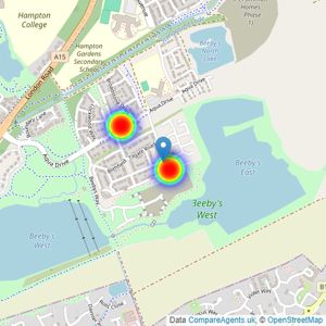 Bovis Homes East Midlands listings heatmap