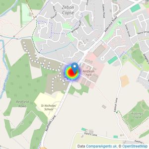 Bovis Homes Southern listings heatmap