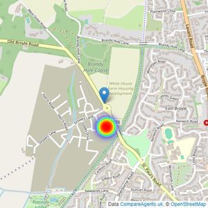 Bovis Homes Southern listings heatmap